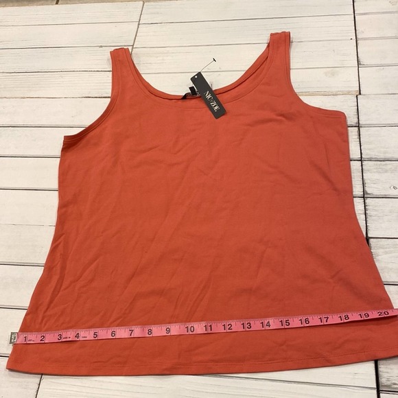 NWT NIC+ZOE Perfect Tank Orange XL - Picture 6 of 8